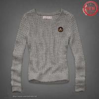 dames abercrombie fitch truien crewneck est 1892 grijs zilver line Winkel Almere Stad 2eg02506